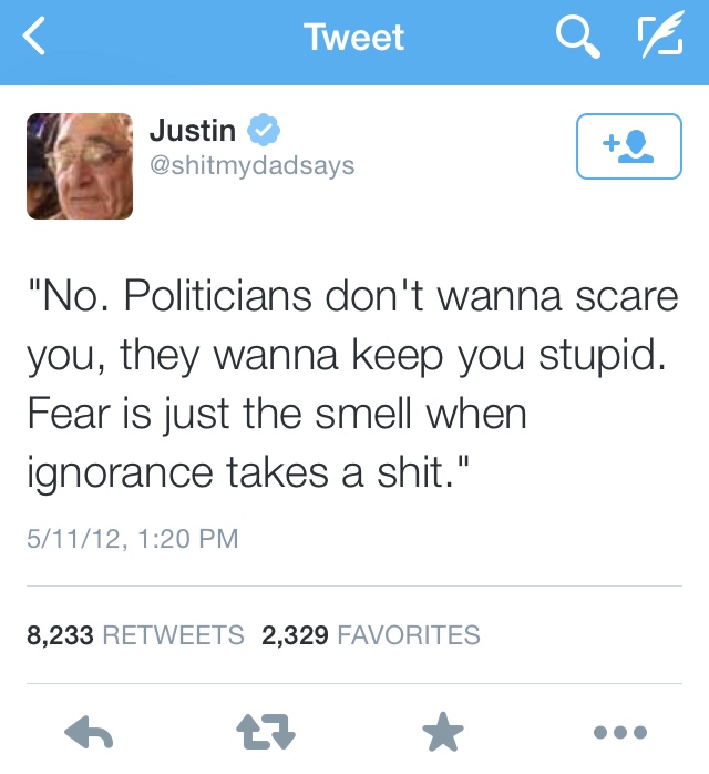 Thirty B4 Thirty: Day 12- Ish My Dad Says: Tweeting